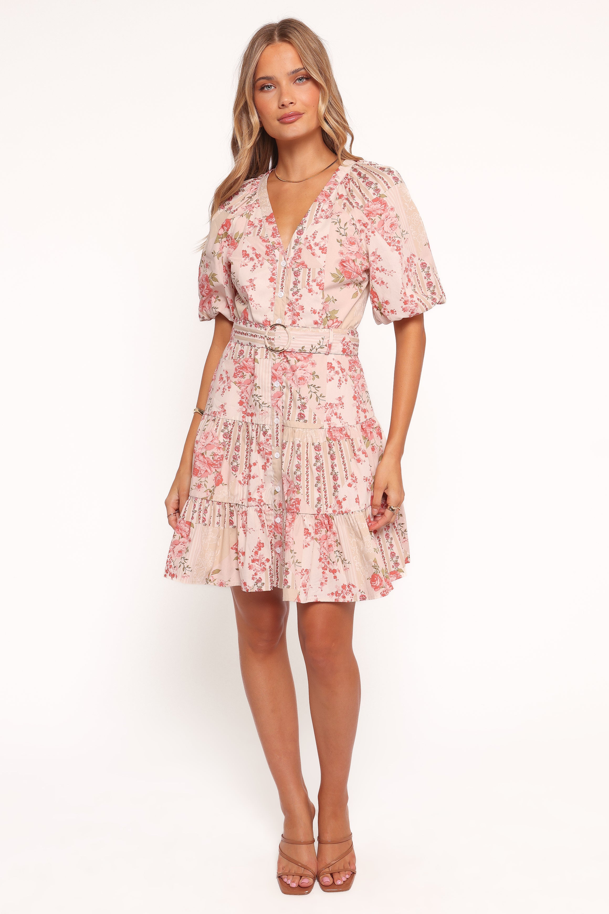 Columba Mini Dress - Soft Camellia