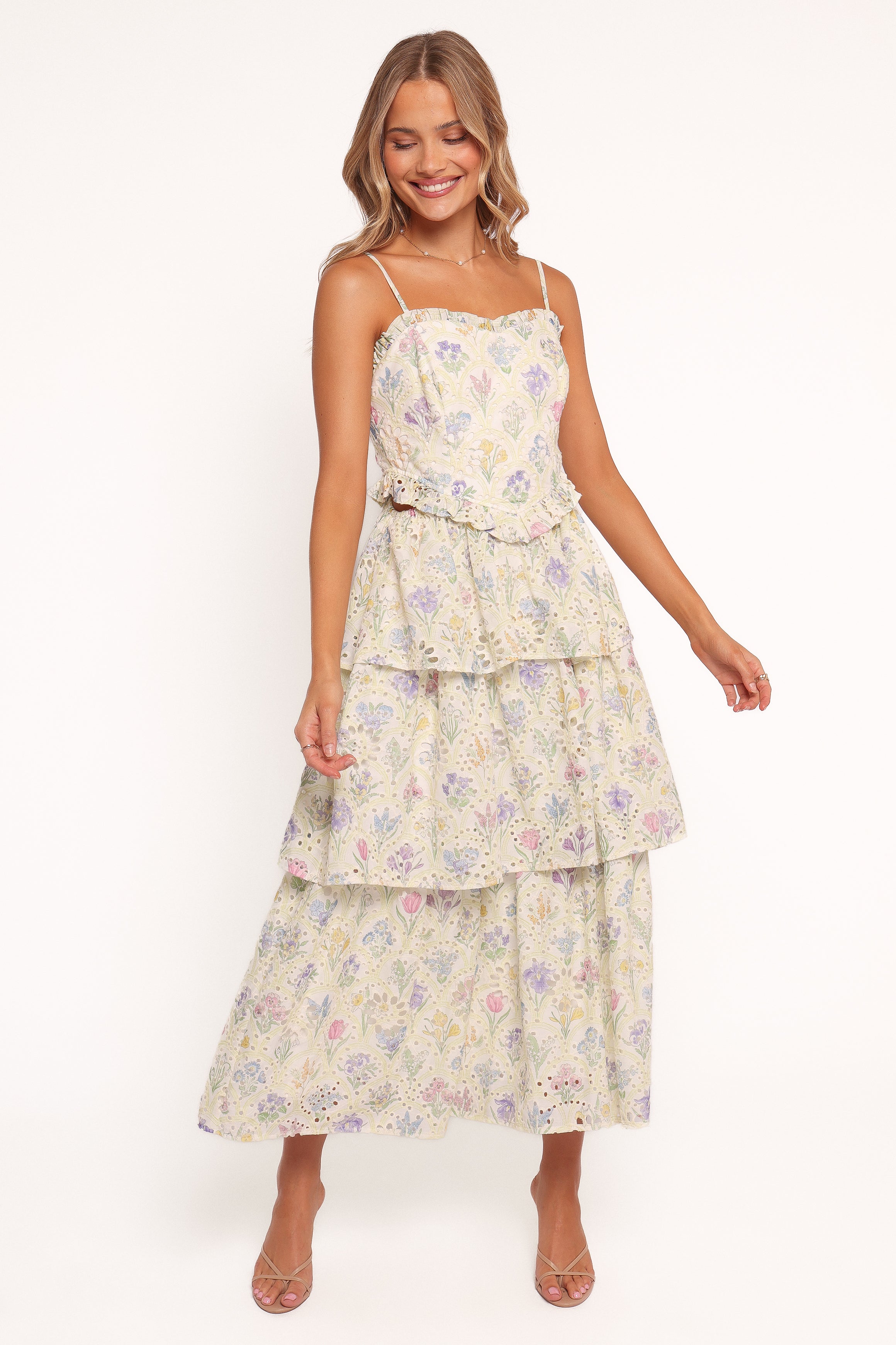 Iveta Midi Dress - Multi Floral