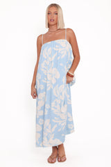 Margherita Maxi Dress - Blue Hibiscus