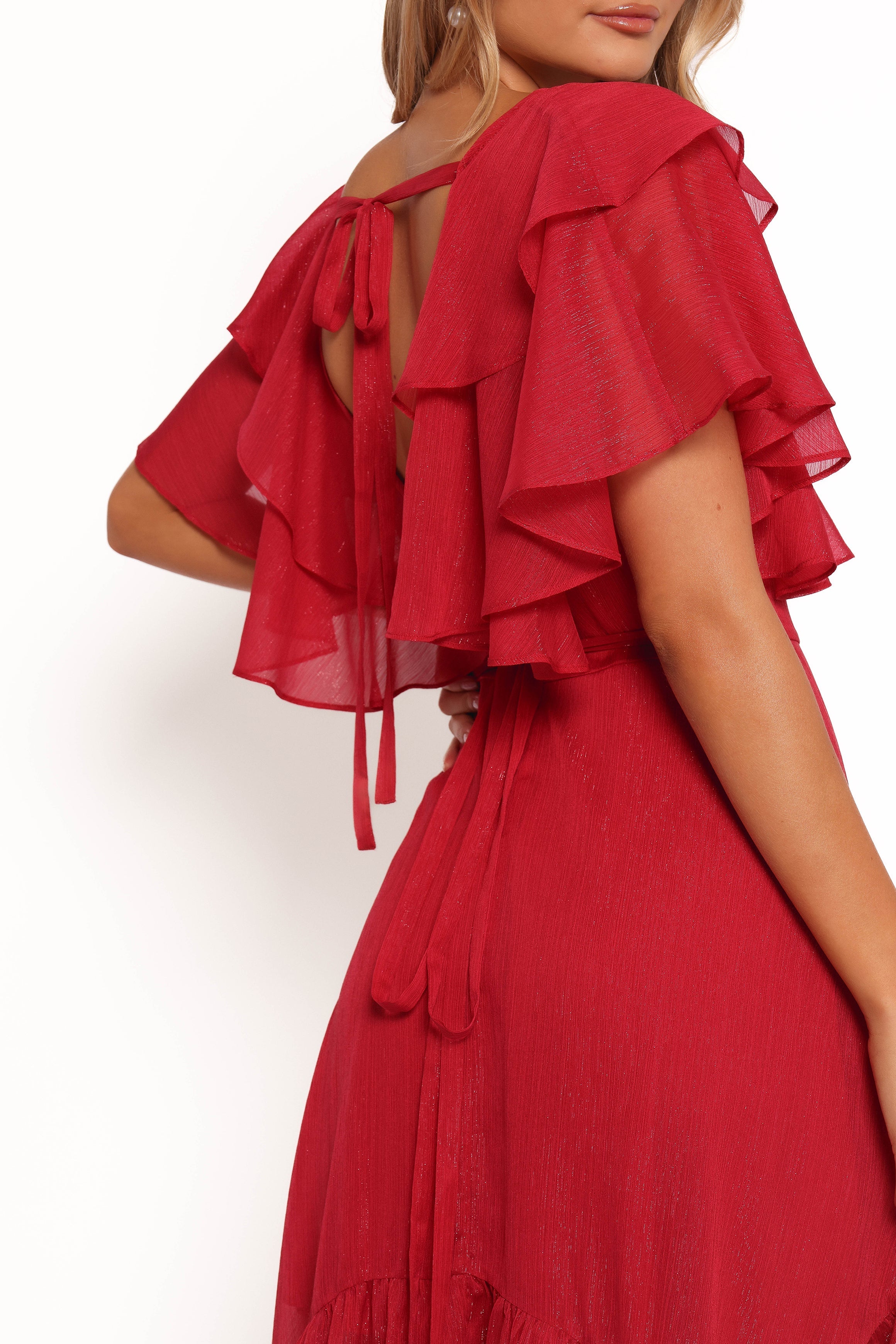 Merida Midi Dress - Red