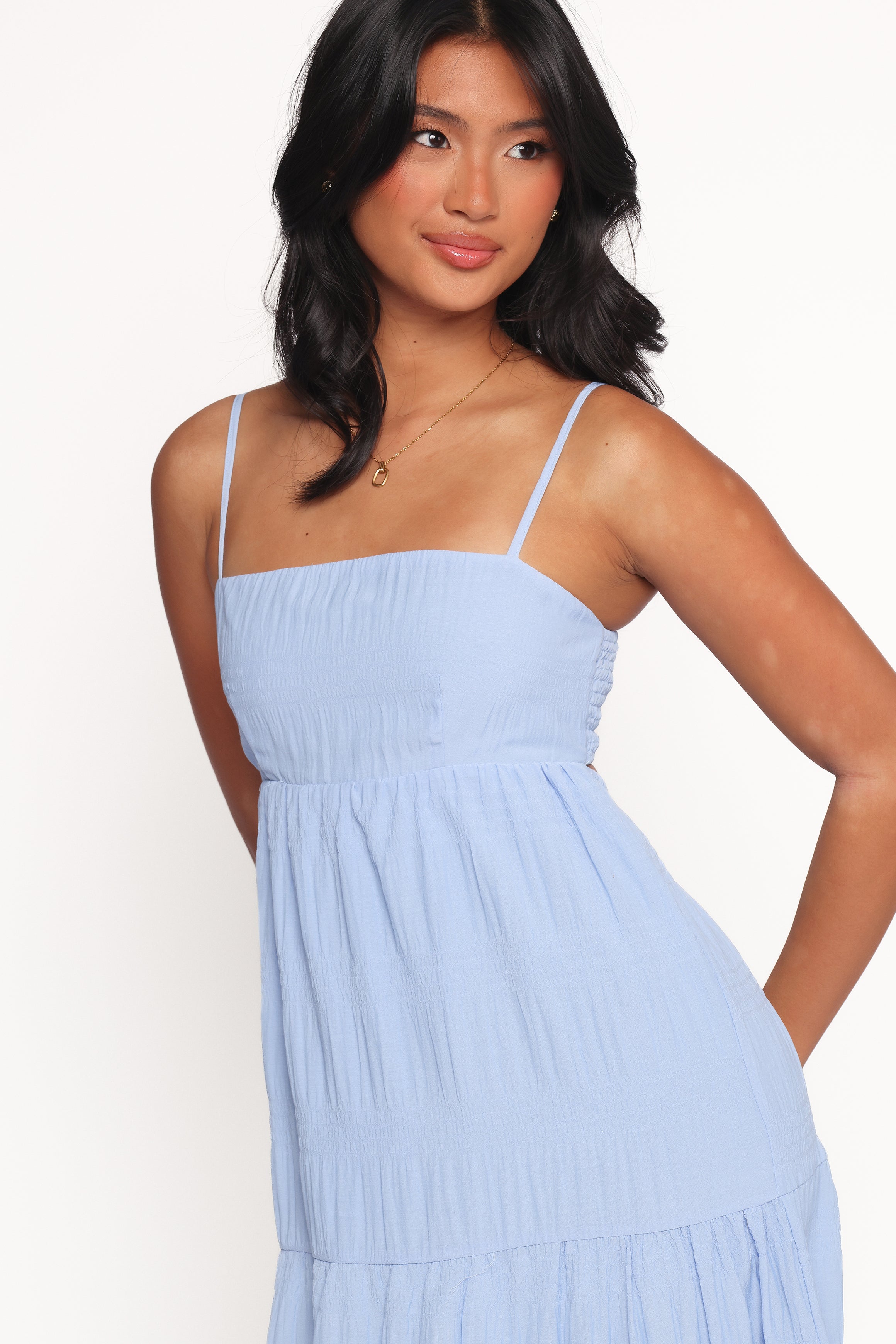 Nina Maxi Dress - Dusty Blue