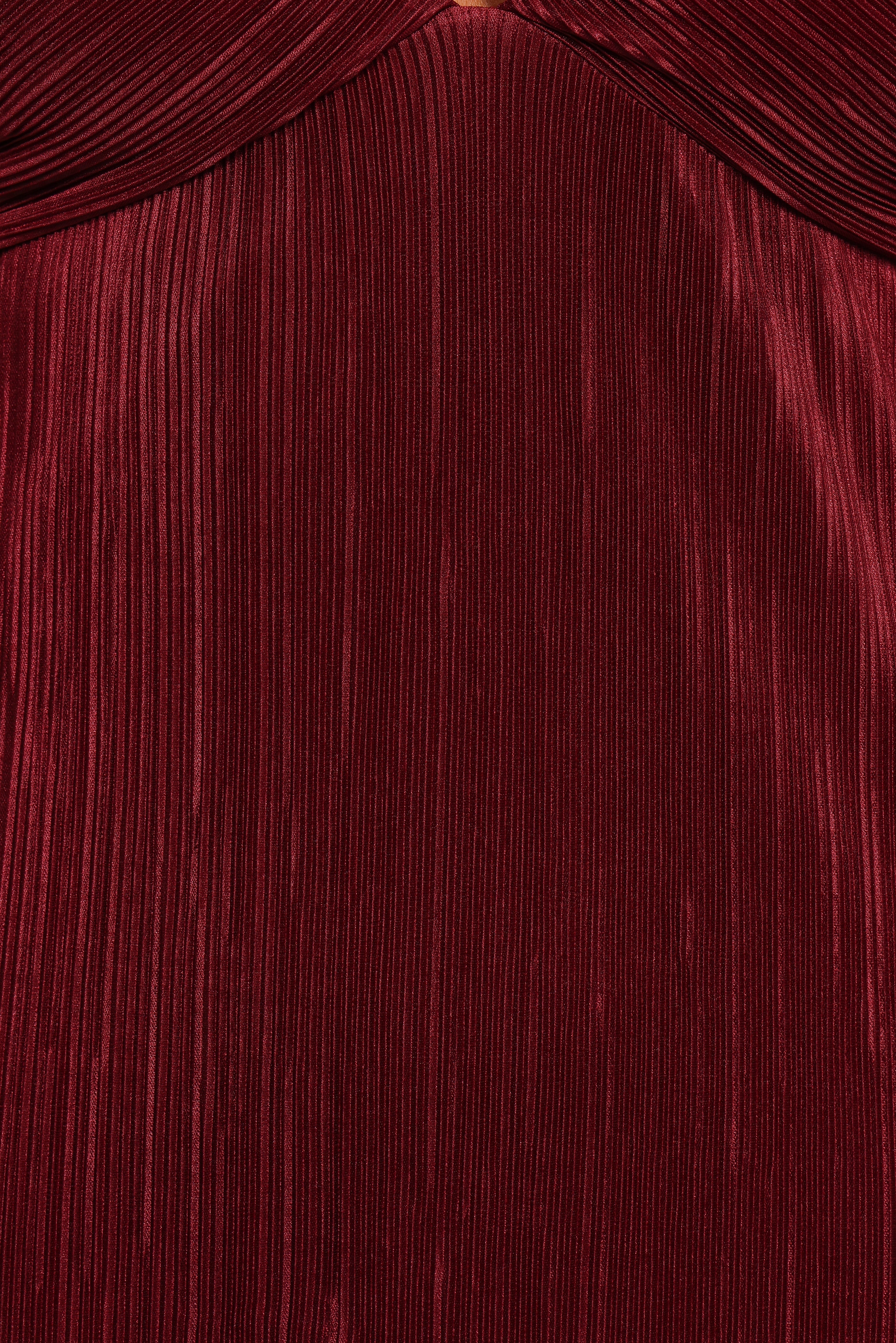 Safi Plisse Maxi Dress - Wine