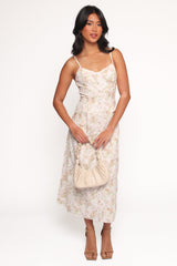 Teah Midi Dress - Pink Floral