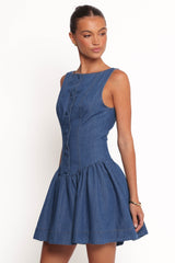 Tiziana Mini Dress - Indigo Denim
