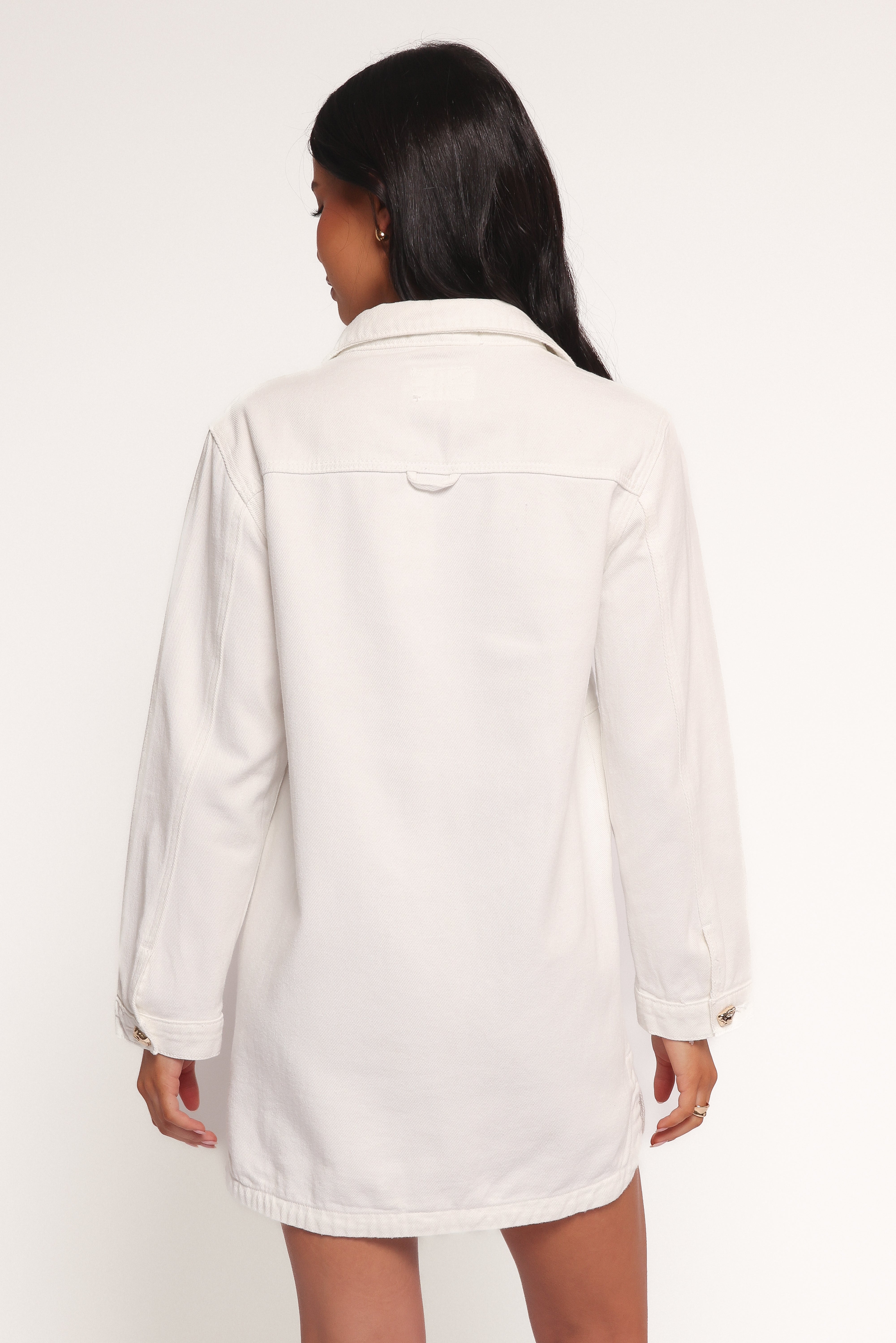 Turner Denim Dress - White Denim