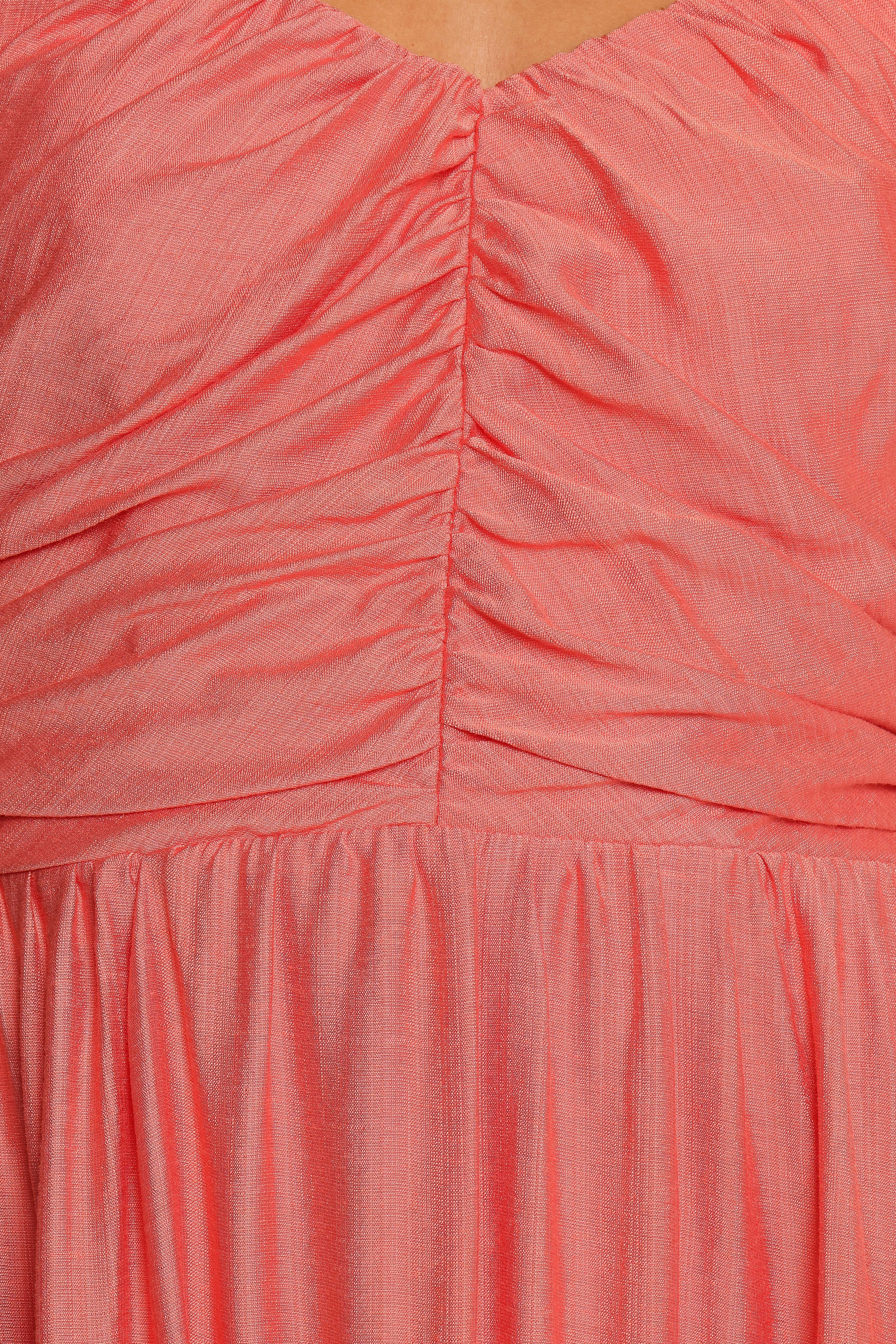 Valeen Midi Dress - Coral